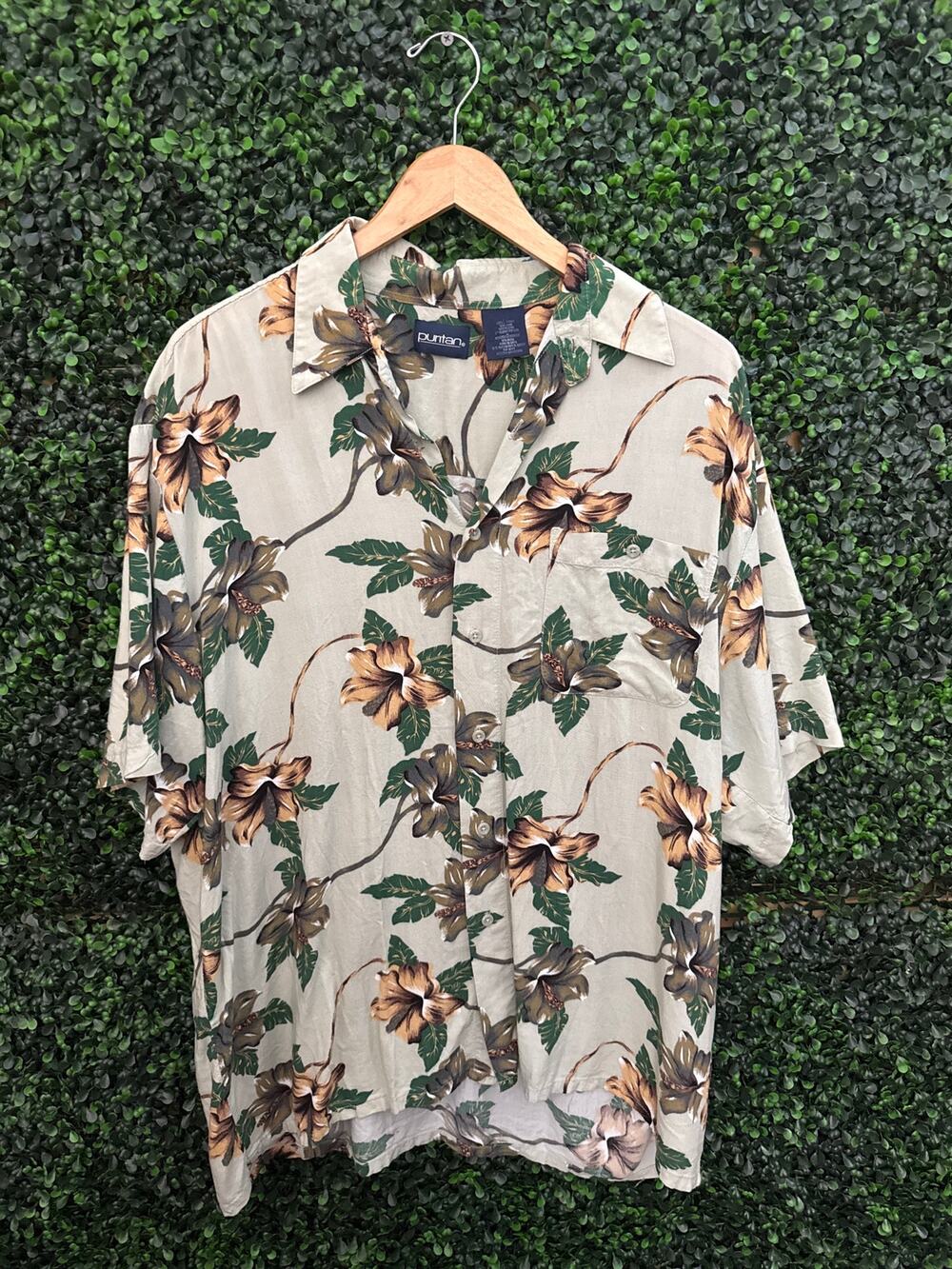 Puritan, Men’s Hawaiian Shirt, size L